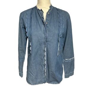 M.i.h. Jeans Chambray Denim Button Down Shirt